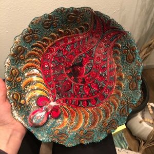 Colorful decorative plate or catch all